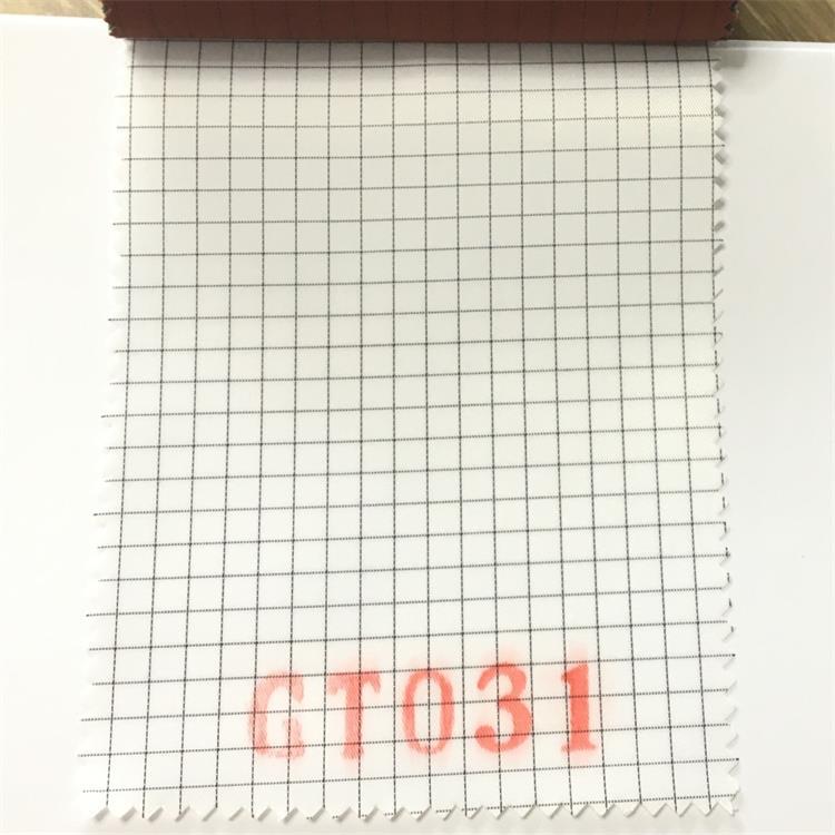 ESD-Gewebe mit 5mm Rasterweißfarbe